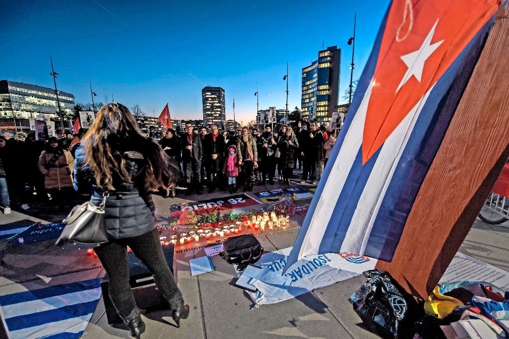 Hommage à Fidel Castro, devenu un symbole