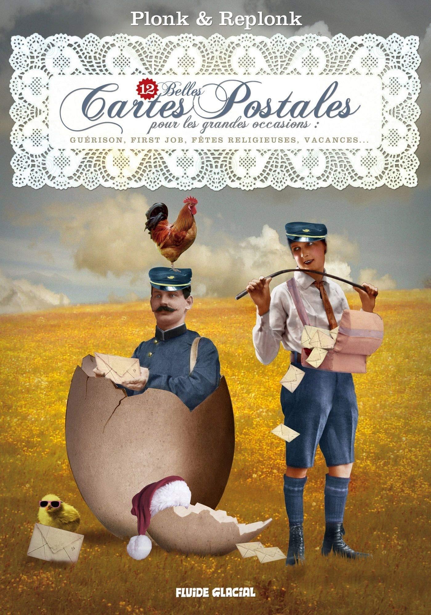 Les désormais fameuses cartes postales de Plonk & Replonk. 