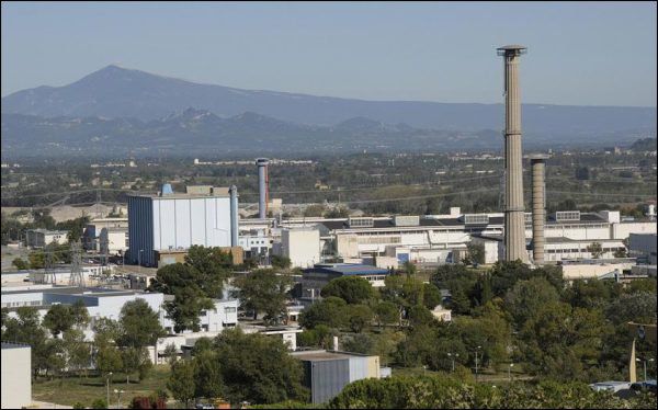 Le site français de Marcoule, en France. Le site français de Marcoule, en France.