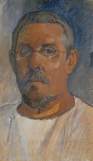 Portrait d’un homme avec des lunettes et une barbe, peint à l’huile sur toile, 41,4 x 23,5 cm, inventaire 1943.