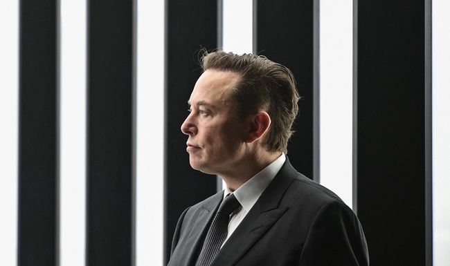 Elon Musk le 4 avril 2022, lors de l’inauguration de la Tesla «Gigafactory» à Gruenheide, non loin de Berlin.