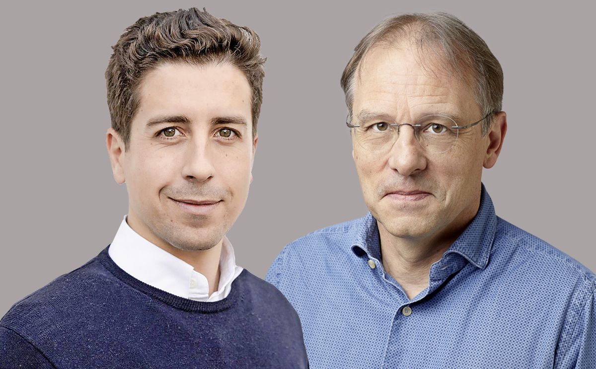 Nos journalistes Théophile Simon et Jocelyn Rochat