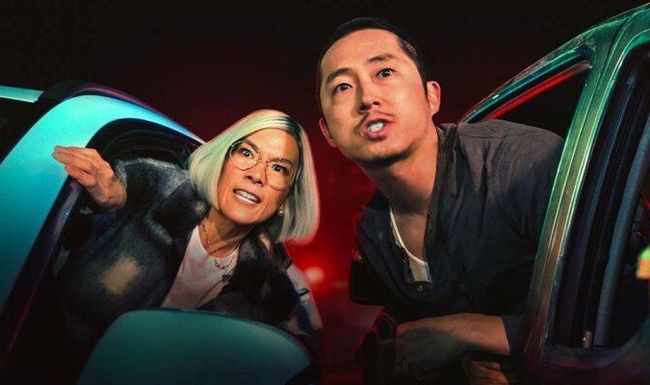 Ali Wong und Steven Yeun in der Netflix-Serie «BEEF».