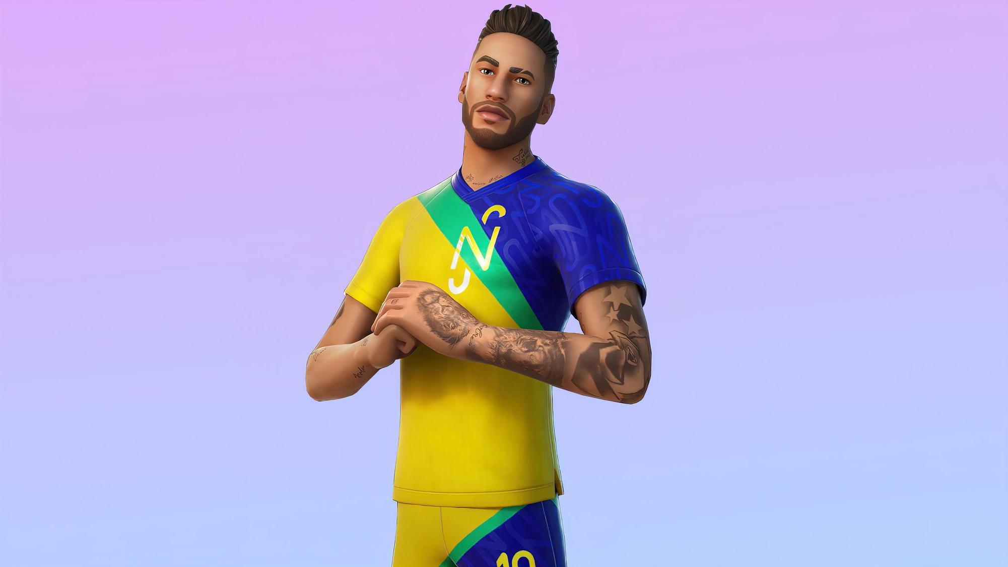 Le joueur de foot Neymar possède son avatar dans le jeu Fortnite.