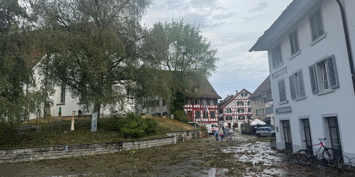 Gewitter Zürich: Superzelle hinterlässt Spuren der Verwüstung