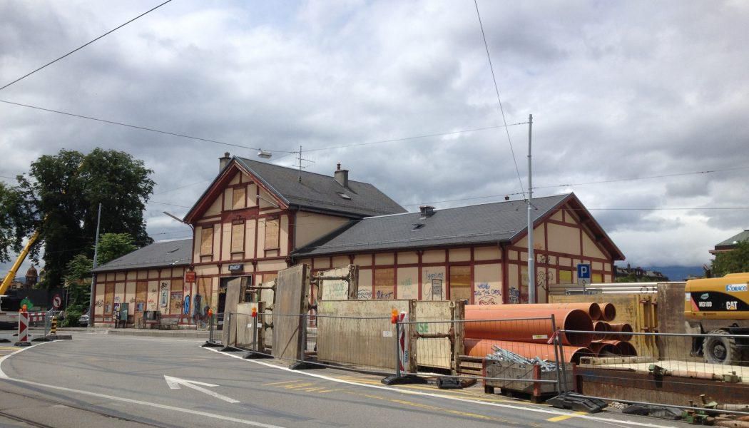 L’ancienne gare des Eaux-Vives.