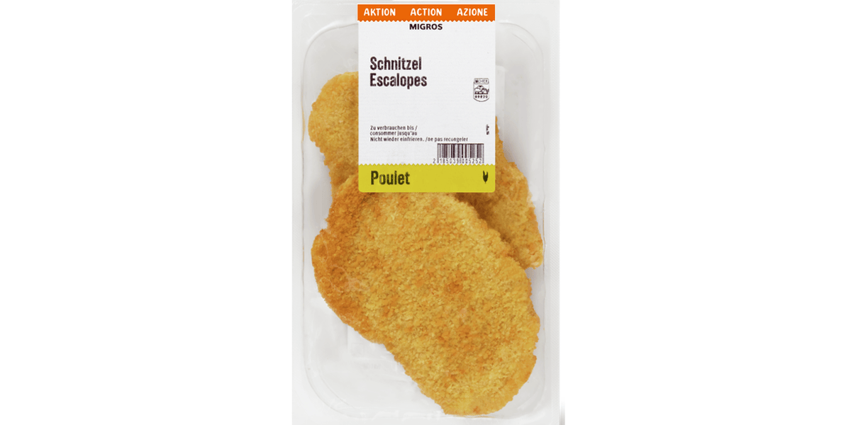 Migros recalls breaded chicken schnitzel