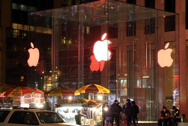 Un Apple Store à la 5th Avenue à New York.