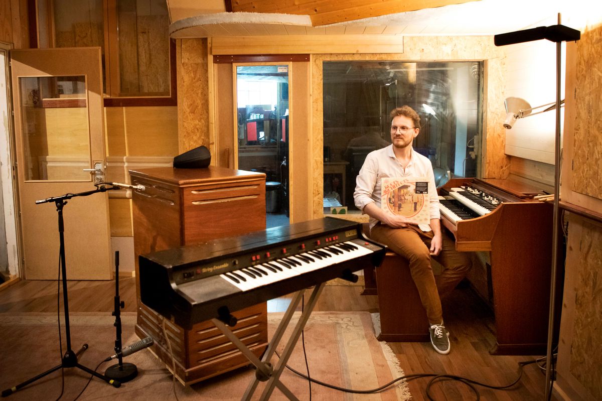 Genève le 18.06.2024, Mathias Liengme dans son studio © Georges Cabrera