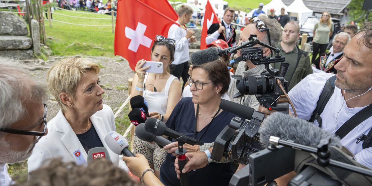 Zollstreit: Journalisten greifen Keller-Sutter an, nicht Trump