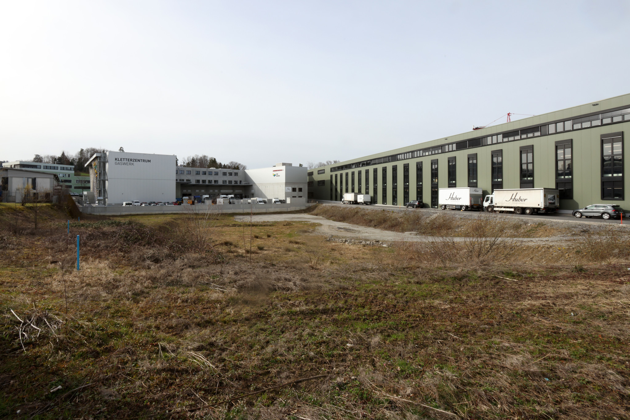 Wädenswil, Im Gewerbegebiet Rütihof, auch genannt Werkstadt Zürisee, soll die letzte grosse Parzelle überbaut werden. 21.2.2024  Bild: Sabine Rock