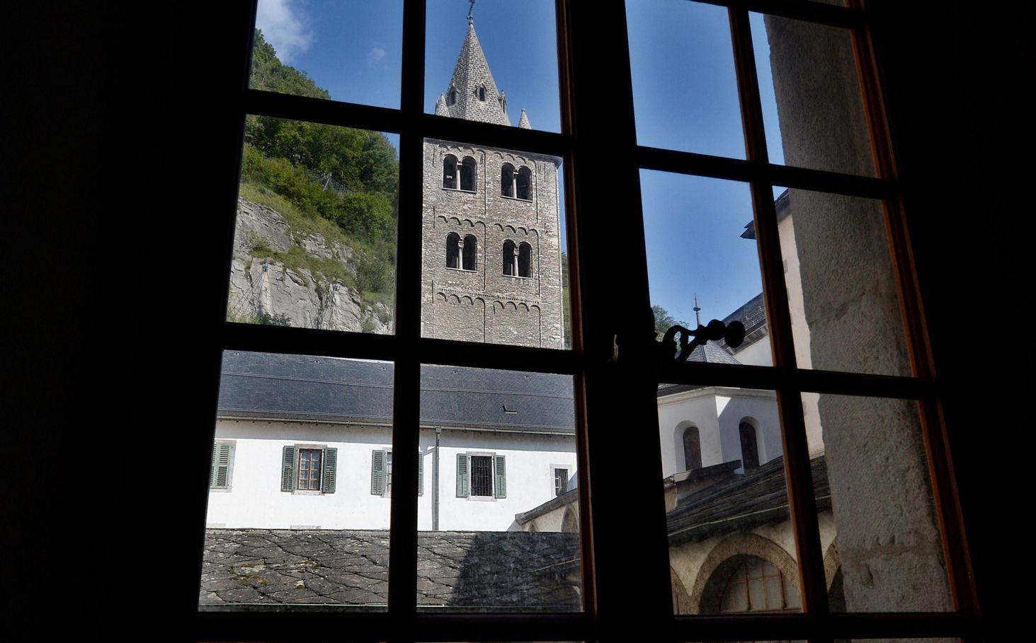 Saint-Maurice, le 21 août 2014.   L'Abbaye de St-Maurice s'apprêtait à fêter ses 1500 ans  d'existence.  En 2023, de graves accusations d'abus sexuels commis par des moines depuis des dizaines d'années, sont dénoncés. 24HEURES/chantal Dervey