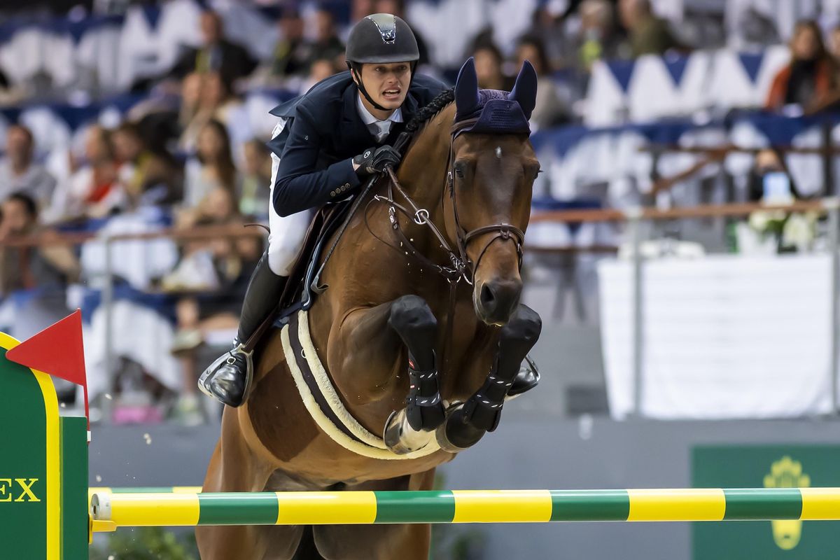 Edouard Schmitz, ici avec son hongre belge Gamin van’t Naastveldhof, se rend à Saint-Gall avec des ambitions.