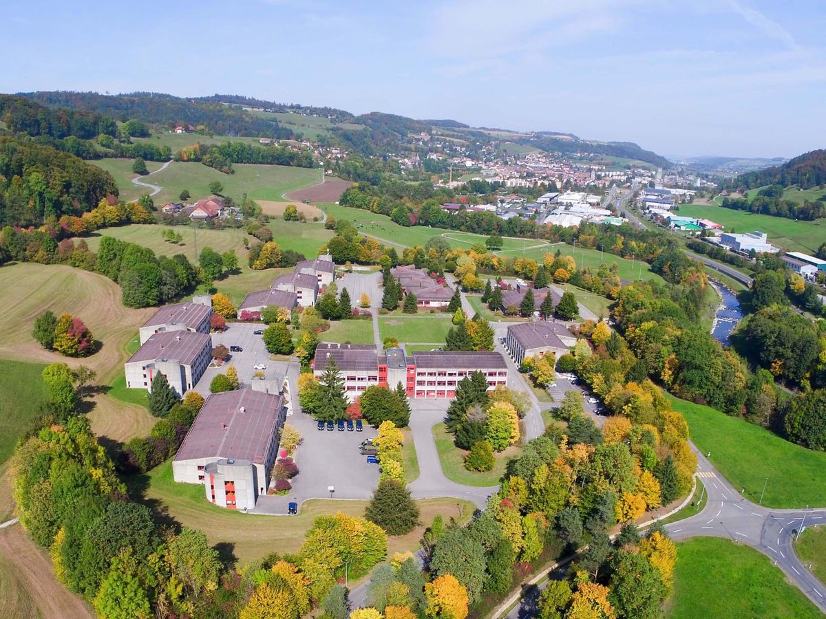 La place d'armes de Moudon.
