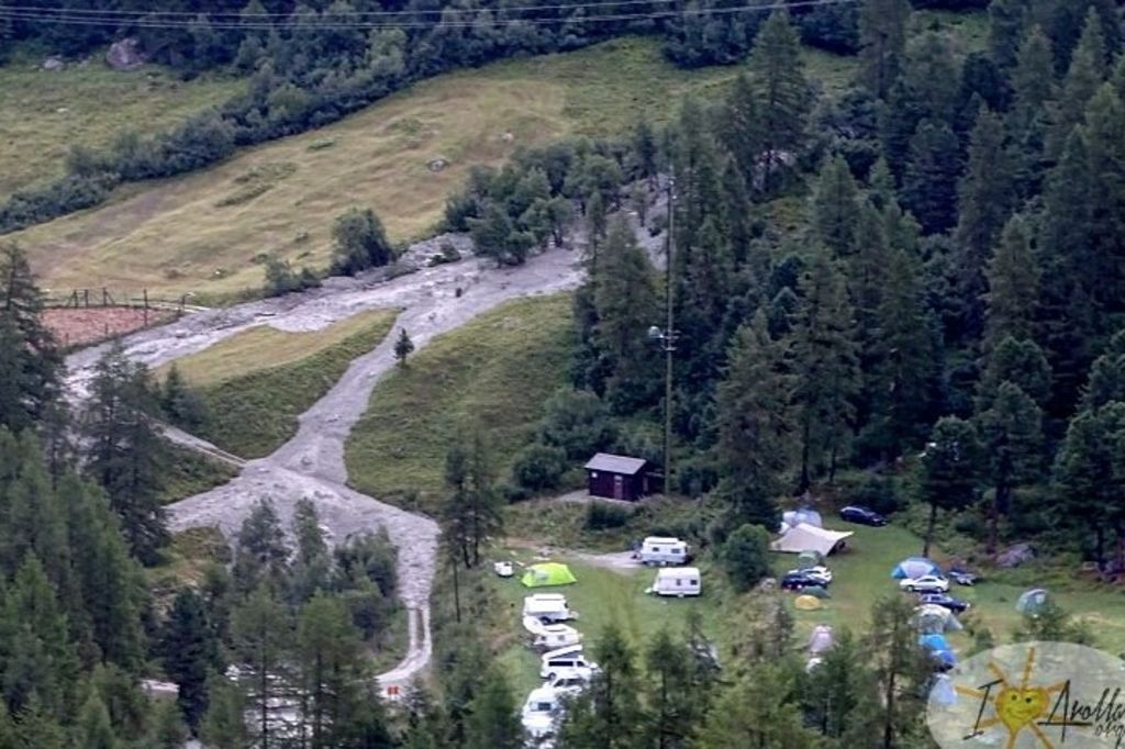 Camping évacué à Arolla après un orage