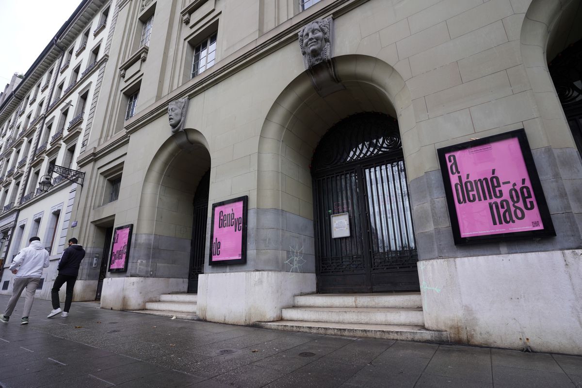 Genève, le 11/12/2023 - L'ancien batiment de la Comédie, rue des Philosophes.