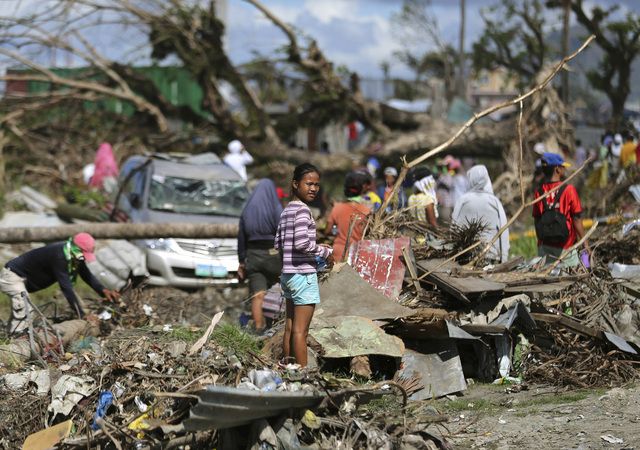 Le typhon Haiyan aux Philippines a été la catastrophe la plus meurtrière de l'année 2013.