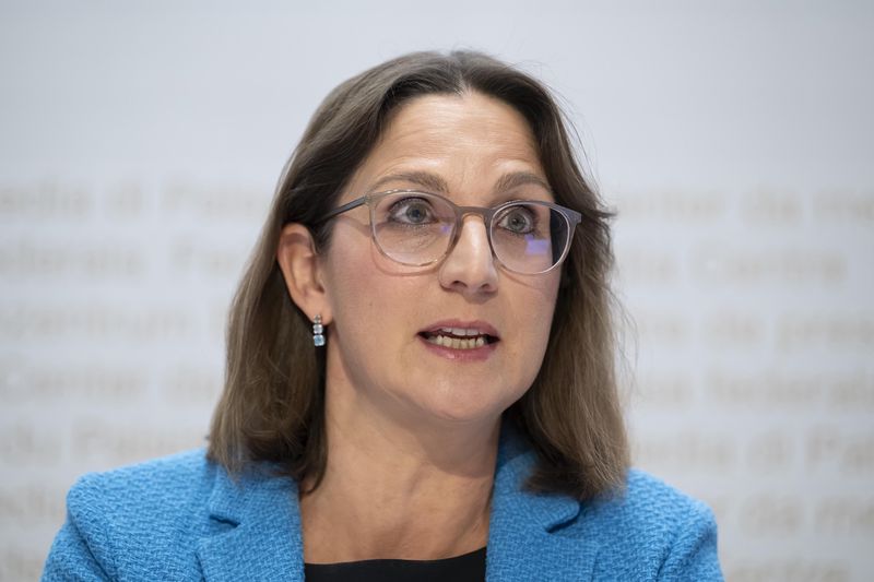 Birgit Rutishauser at Finma media conference