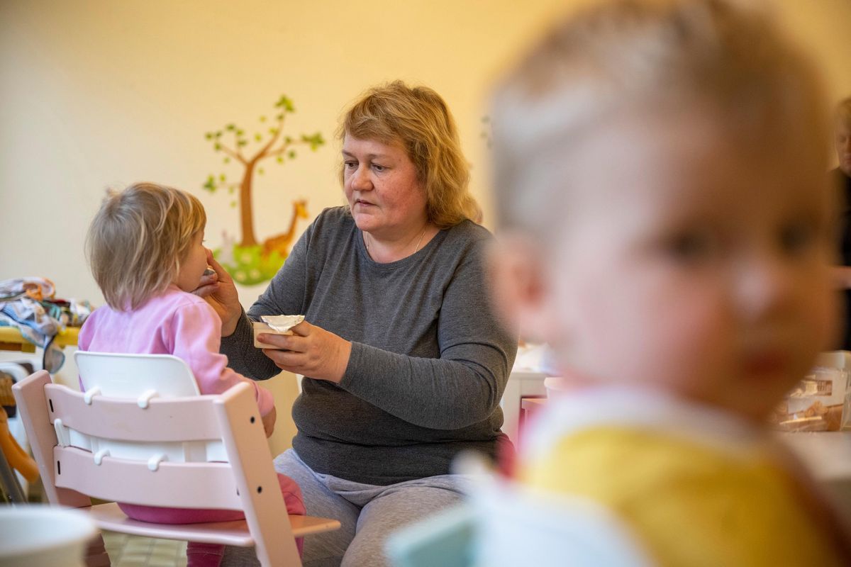 Pompaples, 23 décembre 2022,  Visite des locaux qui accueillent depuis août des orphelins ukrainiens et leurs encadrants, rescapés de Marioupol et Kamianske. La Communauté de Saint-Loup a répondu à l'appel de la Fondation Emma Couvreu pour l'enfance.  ©Florian Cella/24Heures