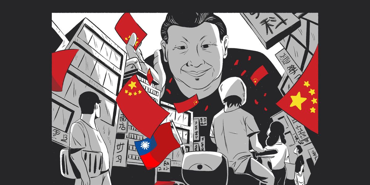 «Carton Rouge pour Taïwan», le dessin de Lucas Junod Bustillo, lauréat du Prix Burki 2024.