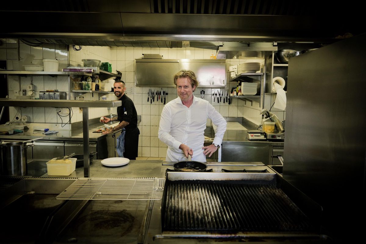 Le chef-patron du restaurant Le Rive, Laurent Michaux. 