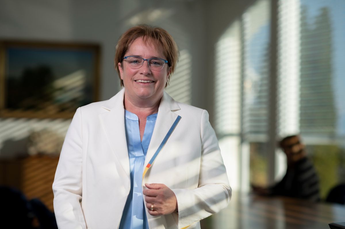 Portrait von Magdalena Martullo-Blocher, fotografiert am Firmensitz der EMS Chemie in Herrliberg
13.03.2022
(URS JAUDAS/TAGES-ANZEIGER)