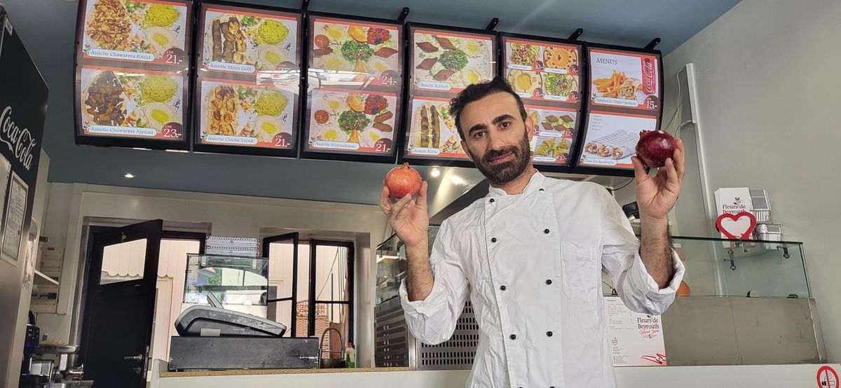 Idriss Hassan du restaurant Fleur de Beyrouth à Carouge.