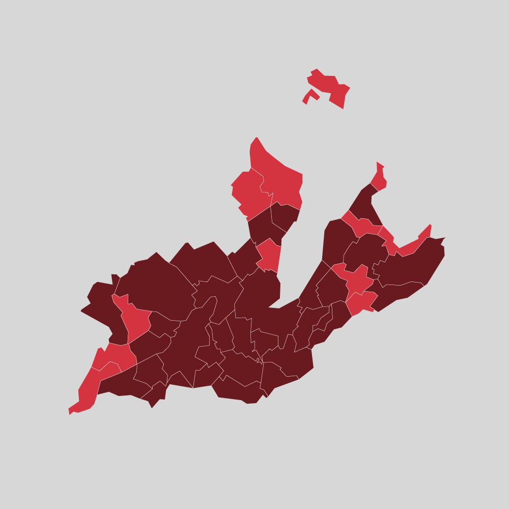 Voici les foyers de Covid en Suisse, commune par commune
