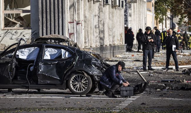 Die Raketenangriffe auf Kiew am Montag fielen heftig aus. 