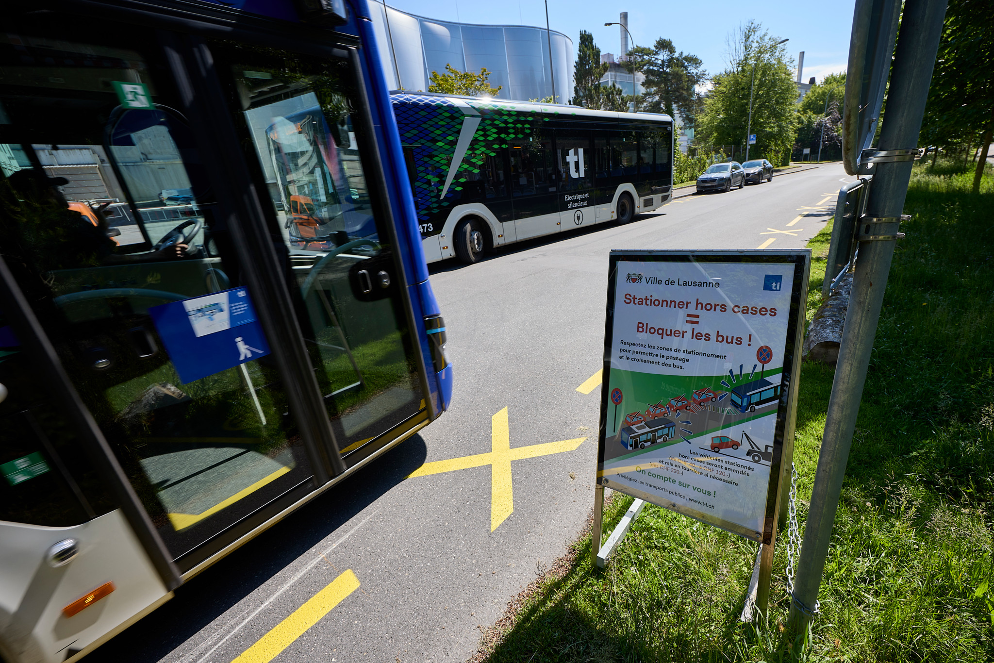 Lausanne: opération répressive contre le parking sauvage à Vidy