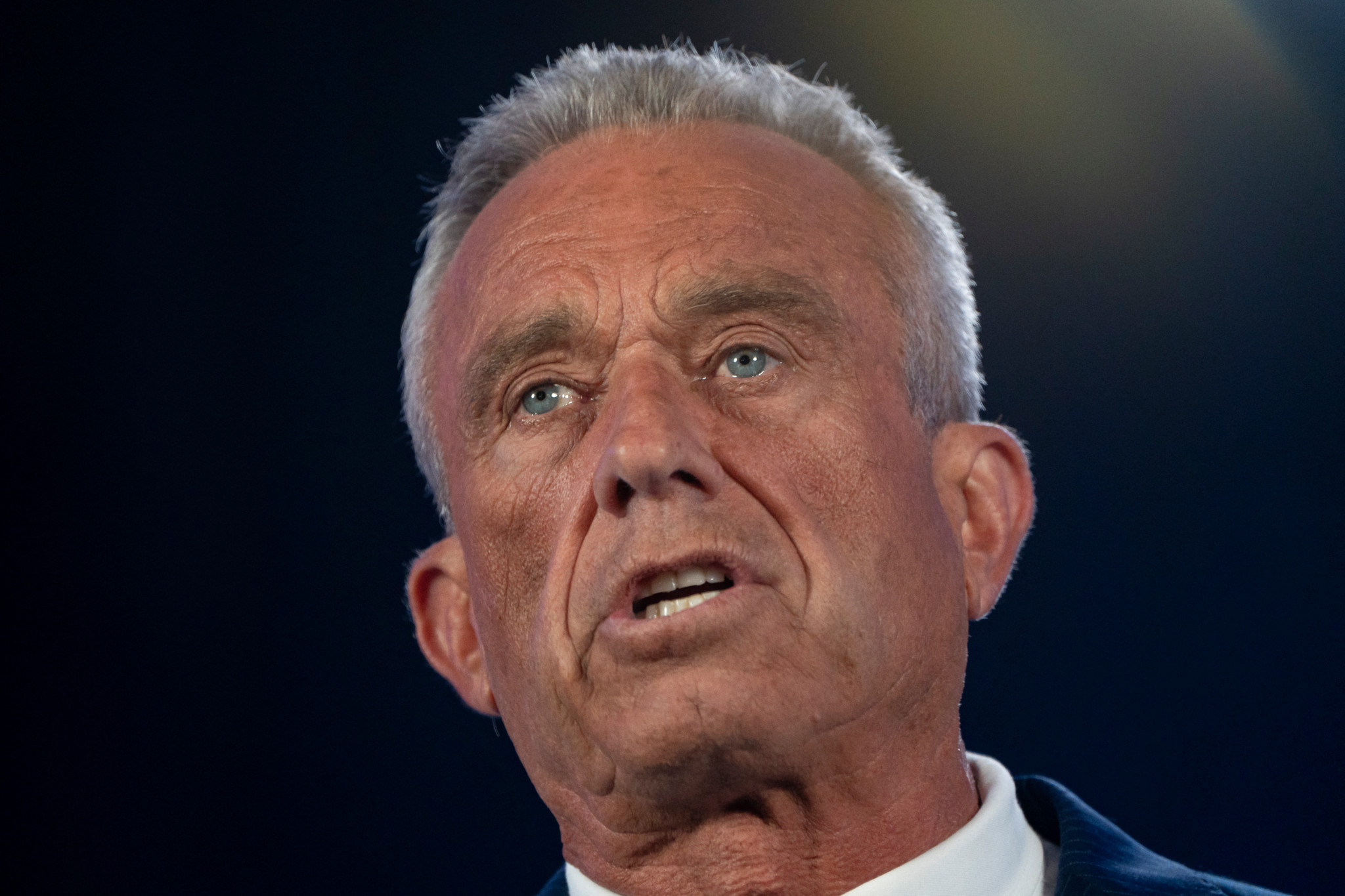 PHOENIX, ARIZONA - AUGUST 23: Former Presidential candidate Robert F. Kennedy Jr. gives remarks at the Renaissance Phoenix Downtown Hotel on August 23, 2024 in Phoenix, Arizona.Kennedy announced that he was suspending his presidential campaign and supporting Republican presidential candidate, former U.S. President Donald Trump.  Rebecca Noble/Getty Images/AFP (Photo by Rebecca Noble / GETTY IMAGES NORTH AMERICA / Getty Images via AFP)
