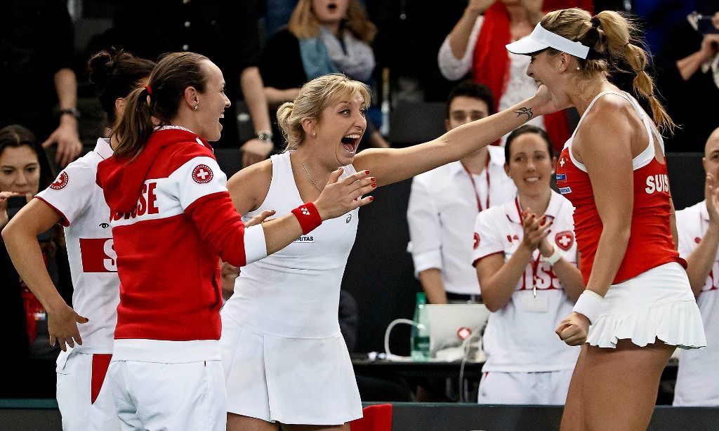 Timea Bacsinszky, impeccable, a porté la Suisse dans le dernier carré