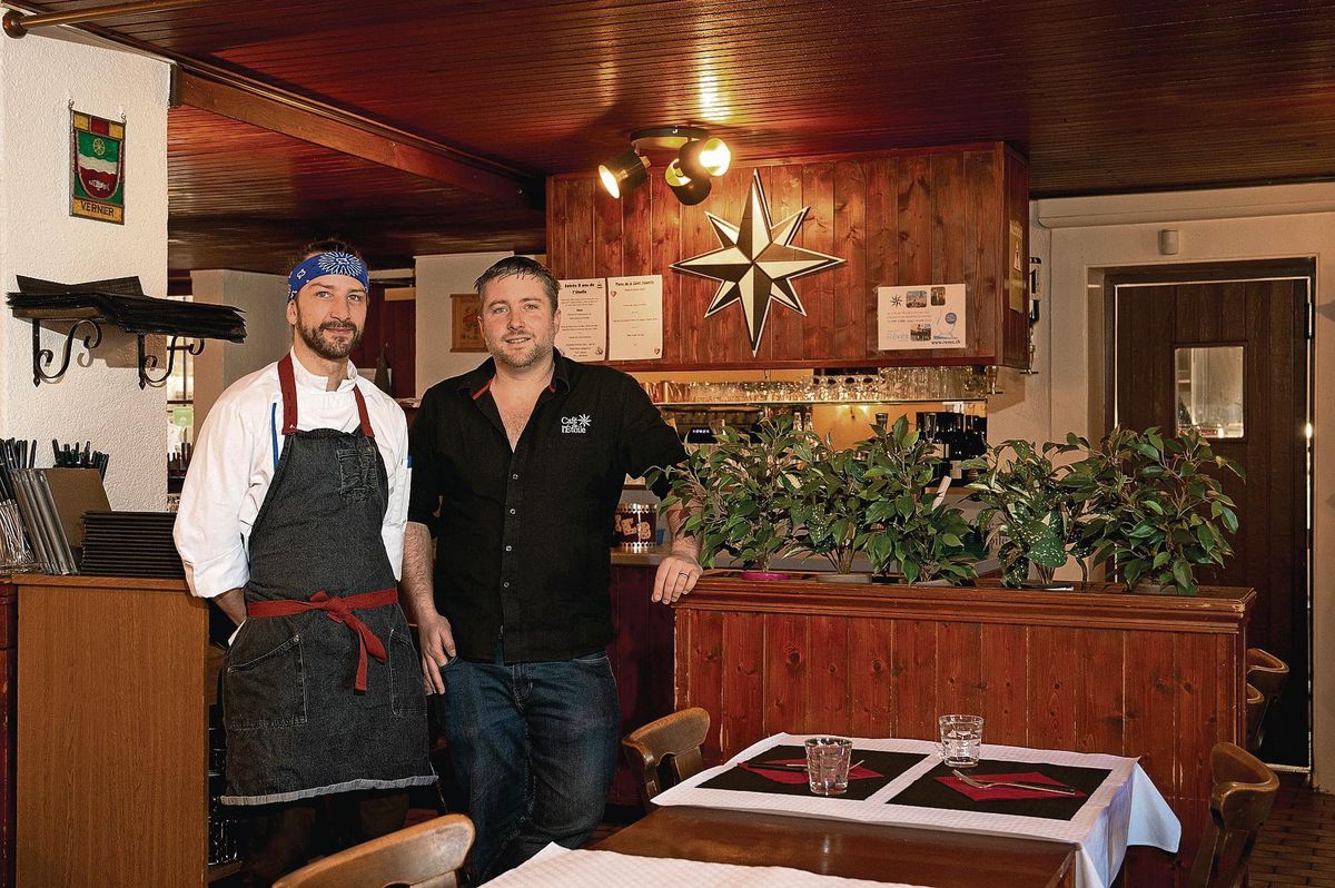 Le patron, Julien Mégevand et le chef Yann Doutrewé.