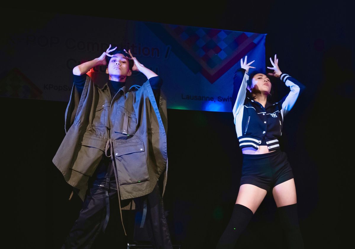 Des jeunes danseurs de K-pop s’affrontent lors de la première édition de «Hallyu Com-on in Swiss». qui s’est tenue en présentiel au CPO, en janvier 2020. 