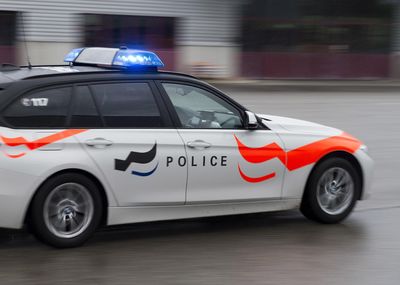 Bancomat du restoroute de la Gruyère explosé