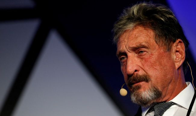 John McAfee, cofondateur de l’entreprise d’antivirus McAfee.