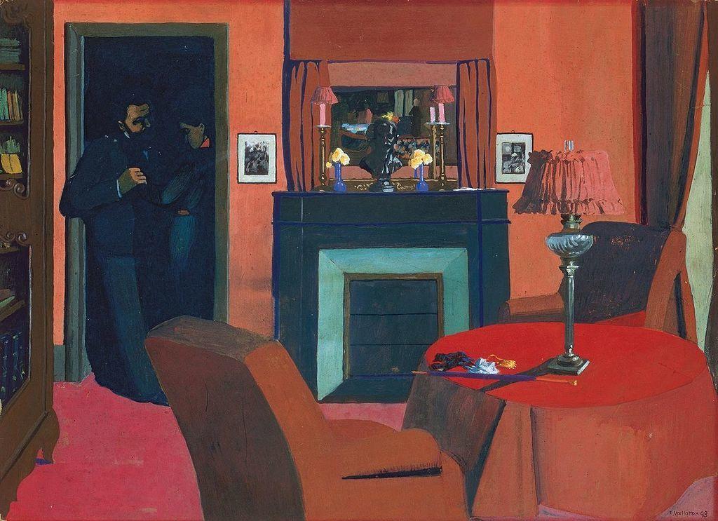 "La chambre rouge" de Félix Vallotton, qui vient de se voir exceptionnellement prêtée à Londres. Photo DR.