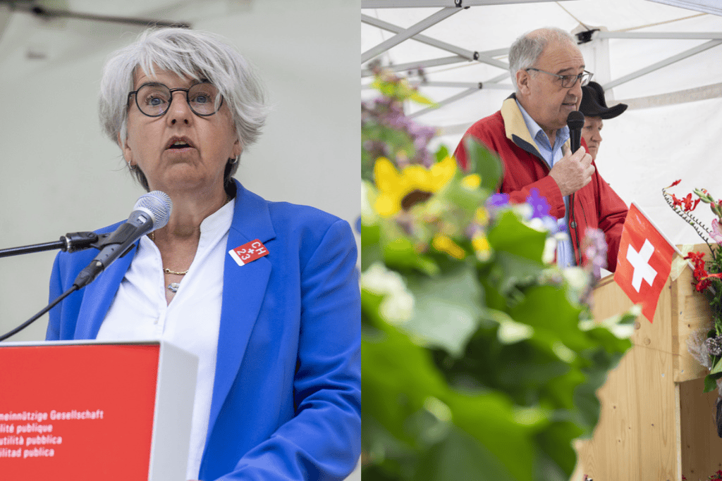 Elisabeth Baume-Schneider et Guy Parmelin