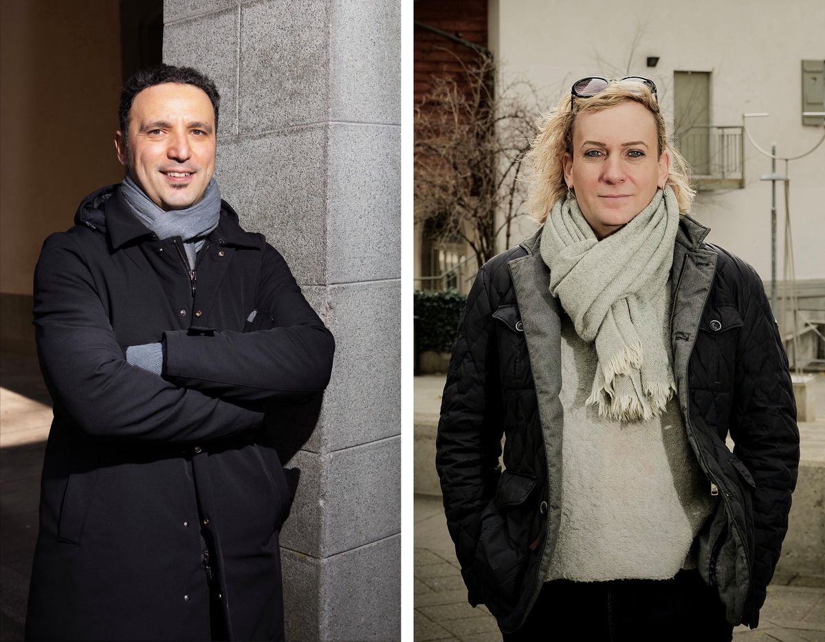 Petit-Saconnex le 9.02.2023, Umberto Bandiera, Candidat au Grand Conseil pour les Verts, syndicaliste au SIT © Georges Cabrera