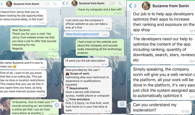 Dutzende Personen aus der 20-Minuten-Community haben solche Nachrichten auf Whatsapp erhalten.