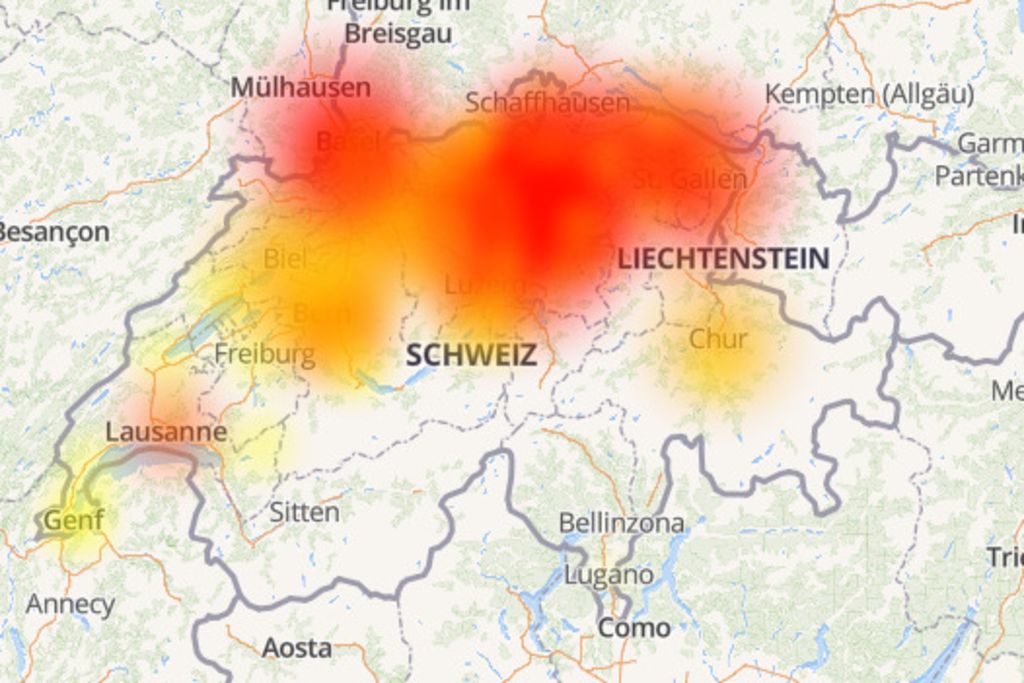 La panne chez Swisscom a été réparée