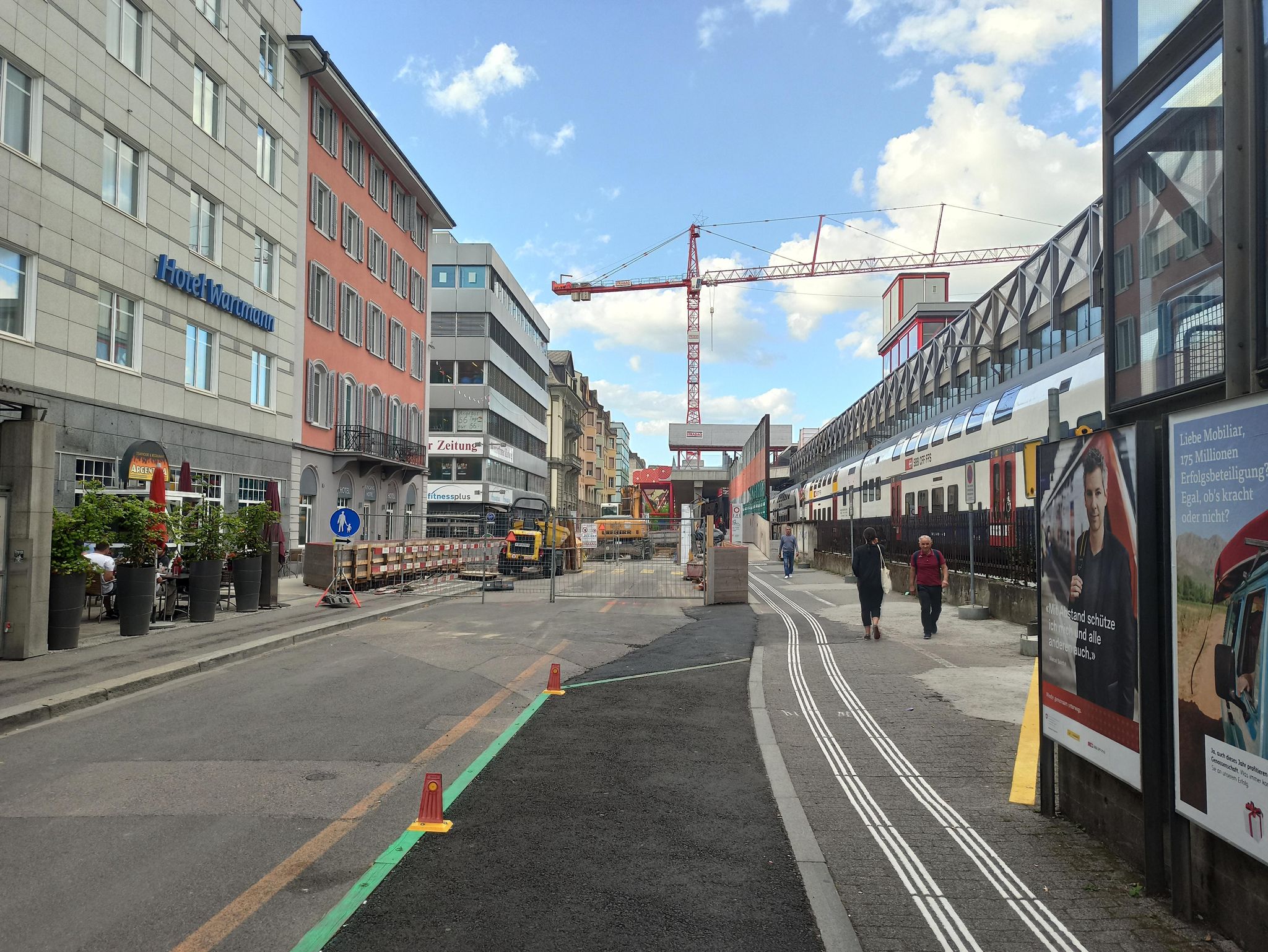 Das Parlament will mehr Grün statt Grau an der Rudolfstrasse.