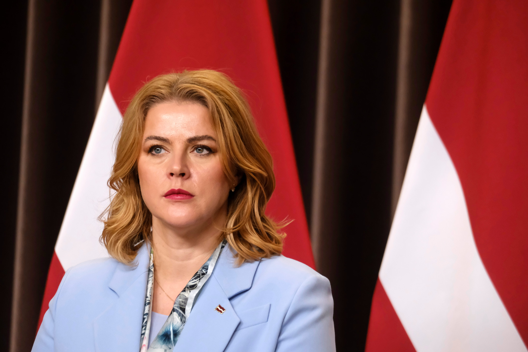 Streit über Drohnenvorfälle: Lettlands Regierungschefin Evika Silina tritt zurück