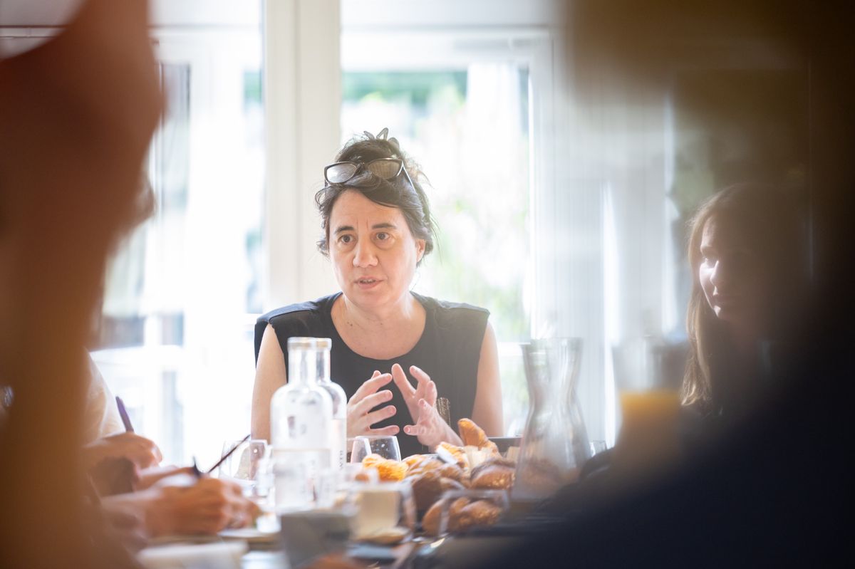 Genève , le 18 juin 2024.  Point presse de La Comédie de Genève, lors duquel la Directrice Séverine Chavrier, présente la saison 2024-2025. 
Photo Pierre Albouy/Tribune de Genève