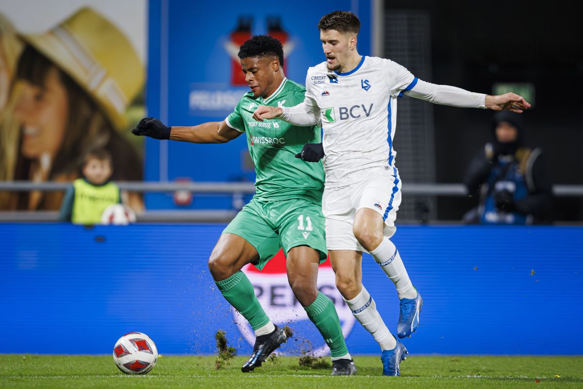 Football: Le Lausanne-Sport et Yverdon se sont rendu coup pour coup