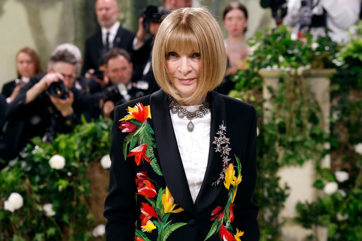 NEW YORK, NEW YORK - MAY 06: Anna Wintour attends the 2024 Costume Institute Benefit for "Sleeping Beauties: Reawakening Fashion" at The Metropolitan Museum of Art on May 06, 2024 in New York City. (Photo by Taylor Hill/Getty Images)