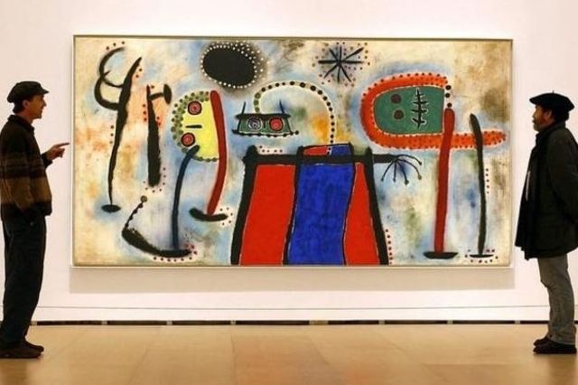 Une oeuvre du célèbre artiste espagnol exposée au musée Guggenheim à Bilbao.