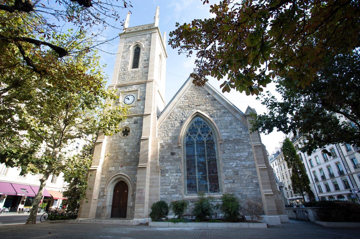 Patrimoine architectural genevois: Restaurée, l’église anglicane brille ...