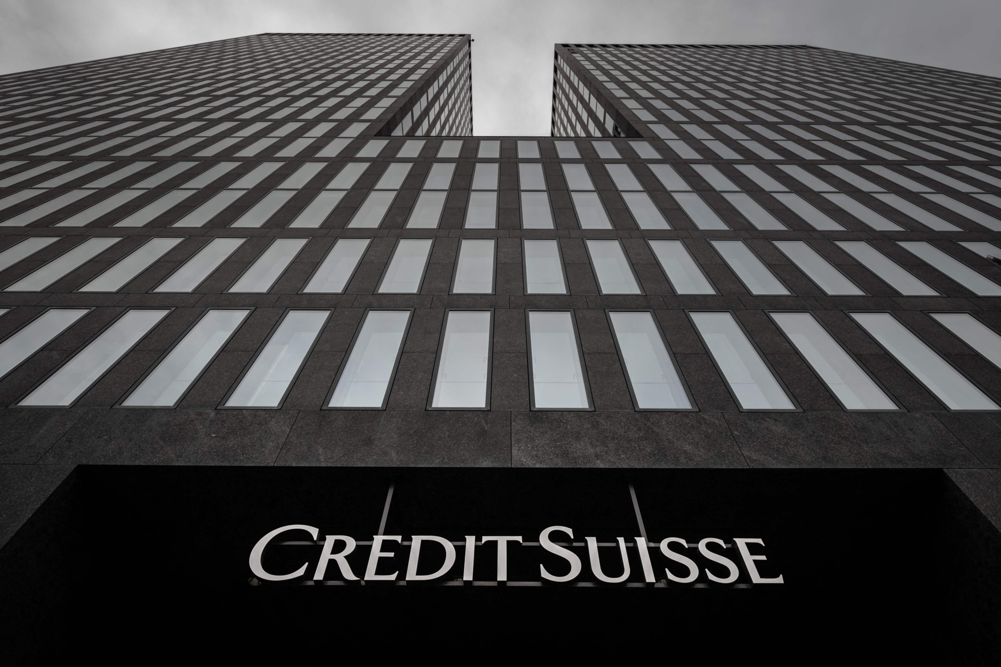 Logo Credit Suisse à Zurich.
