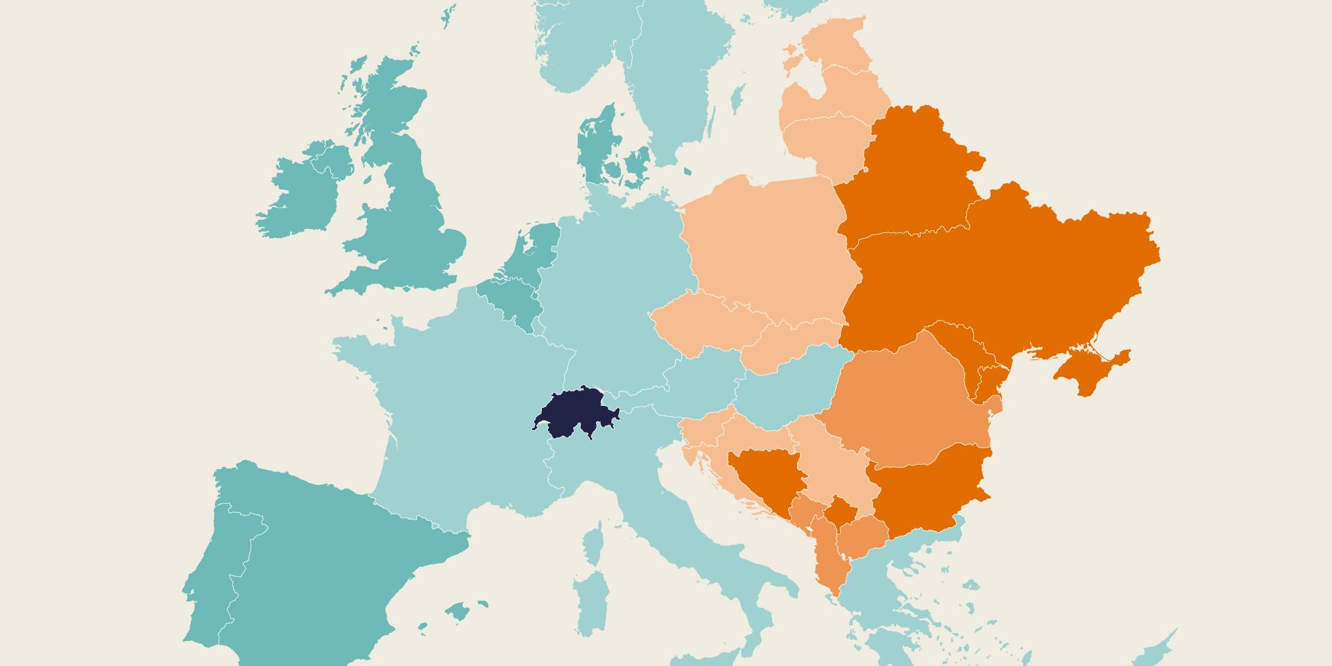 Die Schweiz hat die tiefste Impfquote in Westeuropa